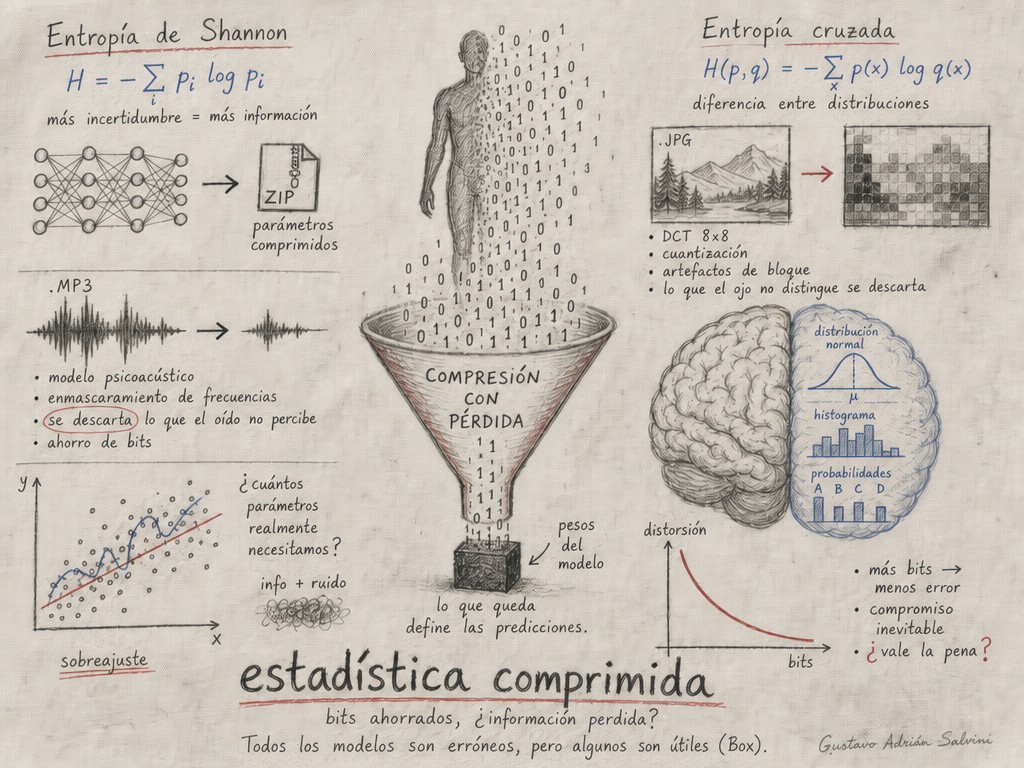Redes neuronales como sistemas de compresión con pérdida